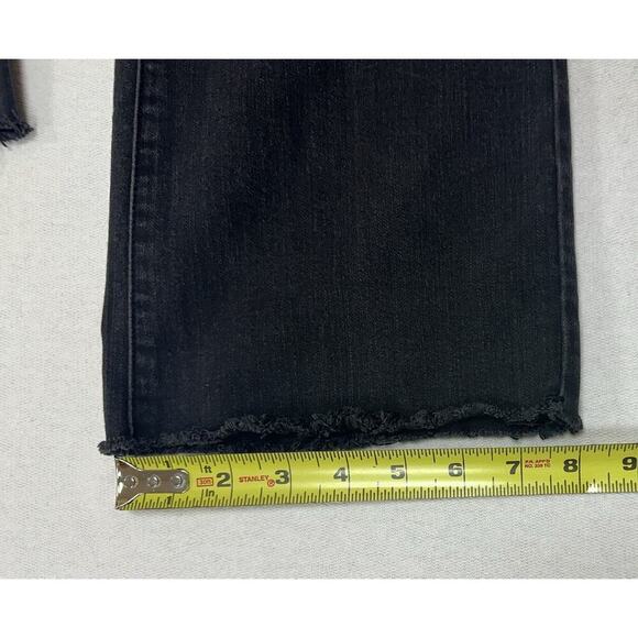 Liverpool Los Angeles Jeans Womens 10 Black The Crop Flare Stretch Dark Denim - Picture 9 of 12